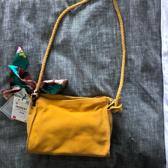 Zara Bags Mustard Yellow Shoulder Bag Poshmark